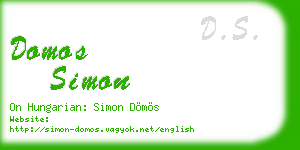 domos simon business card